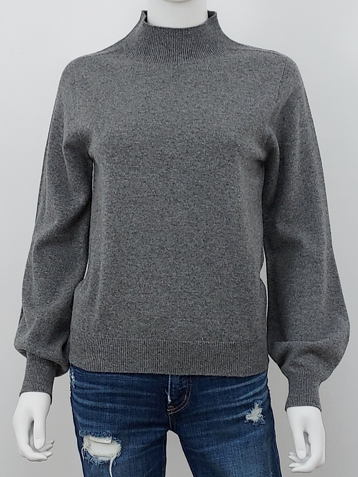 Wool Blend High Neck Sweater Size Small