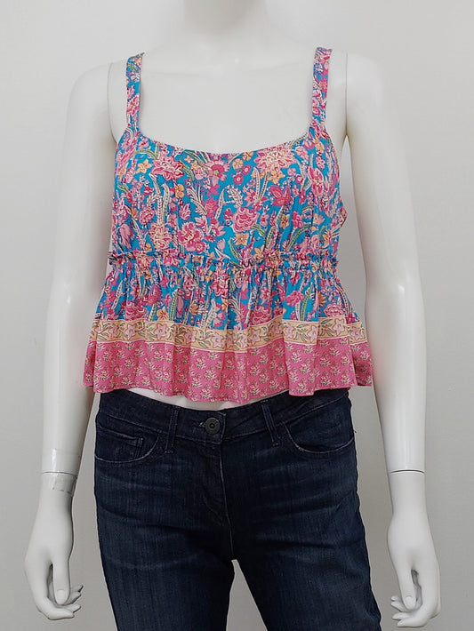 Meadow Peplum Top Size Small