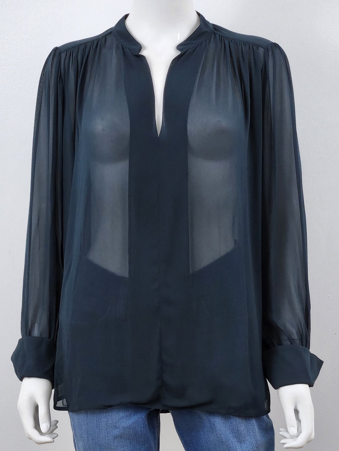 Sheer Flowy Blouse Size XS