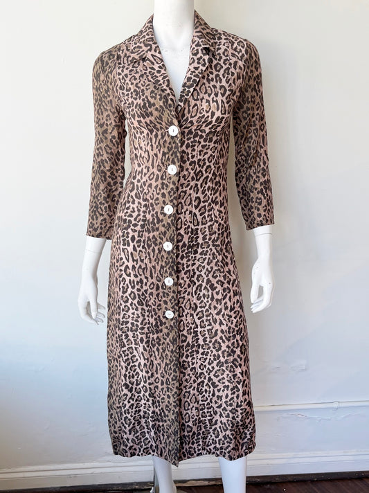 Sienna Leopard Shirt Jacket Size XS