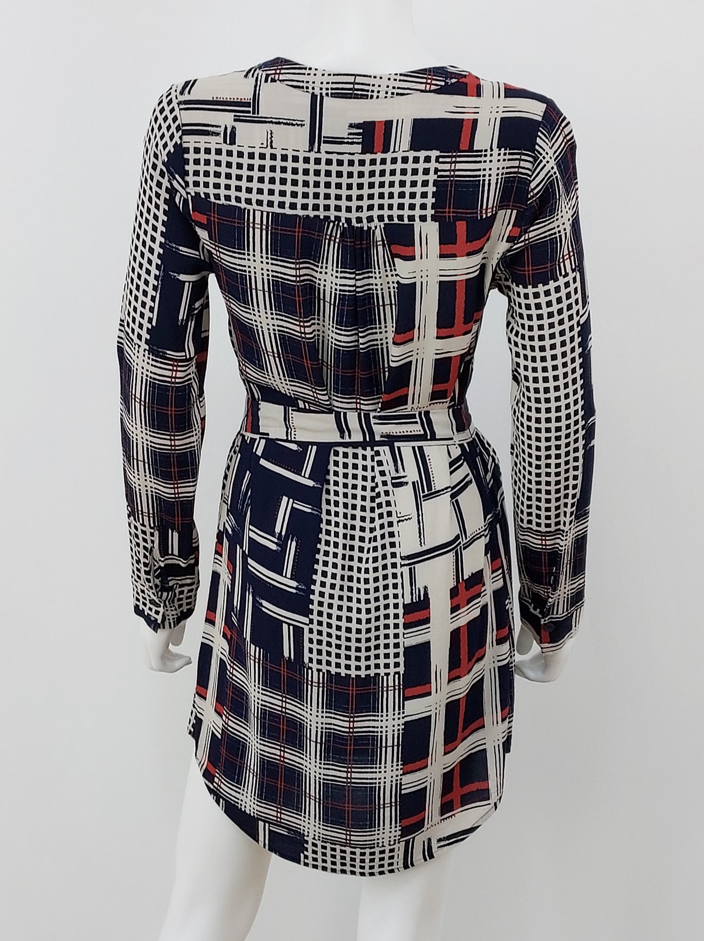 Geometric Print Shirt Dress Size XS