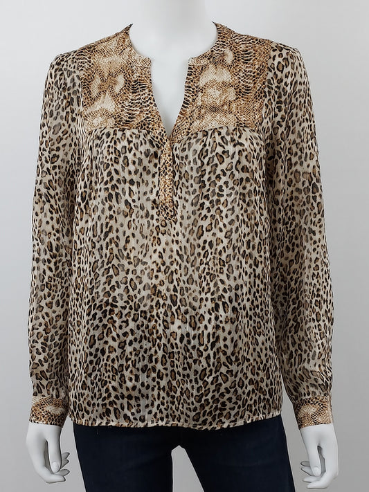 Leopard Blouse Size Small