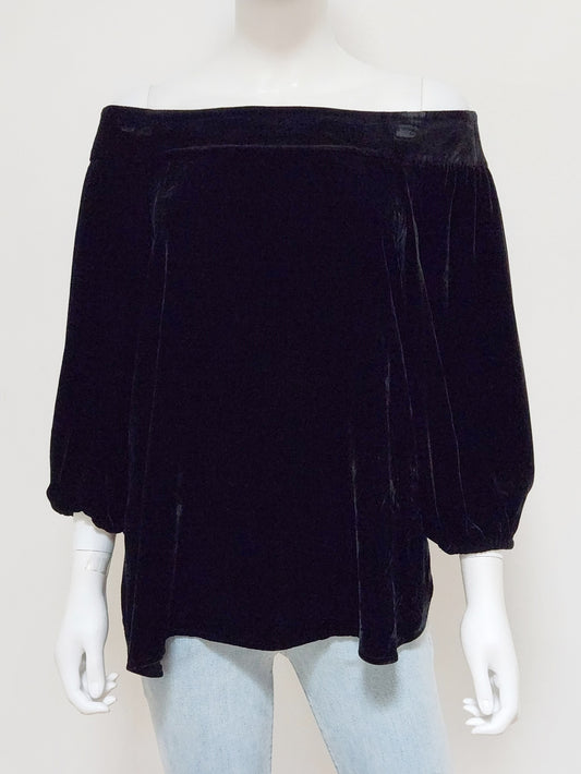 Velvet Off the Shoulder Top Size 2