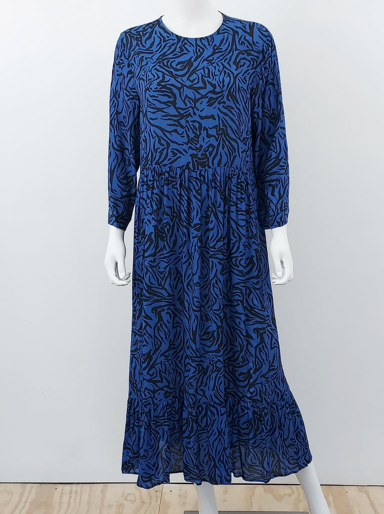 Zara animal hotsell print maxi dress